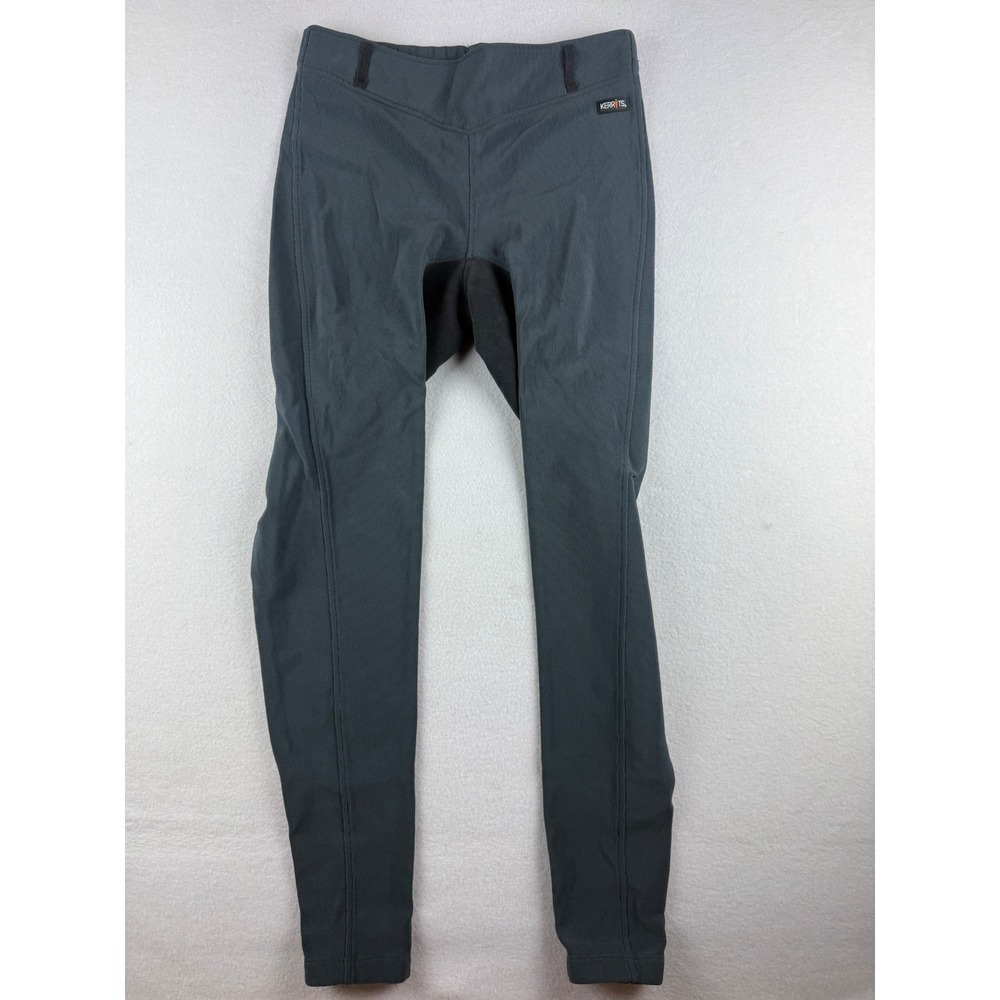 Kerrits Microcord Full Seat Breeches Charcoal Gray Ribbed Riding Tights Womens L